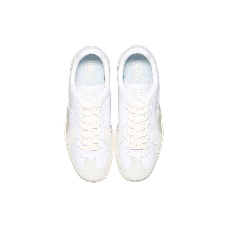 Puma Army Trainer Leather Low Top Sneakers Unisex Sneakers White Gray 384399-01
