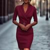 Neues, temperamentvolles Pendler-Taillenkleid für Damen