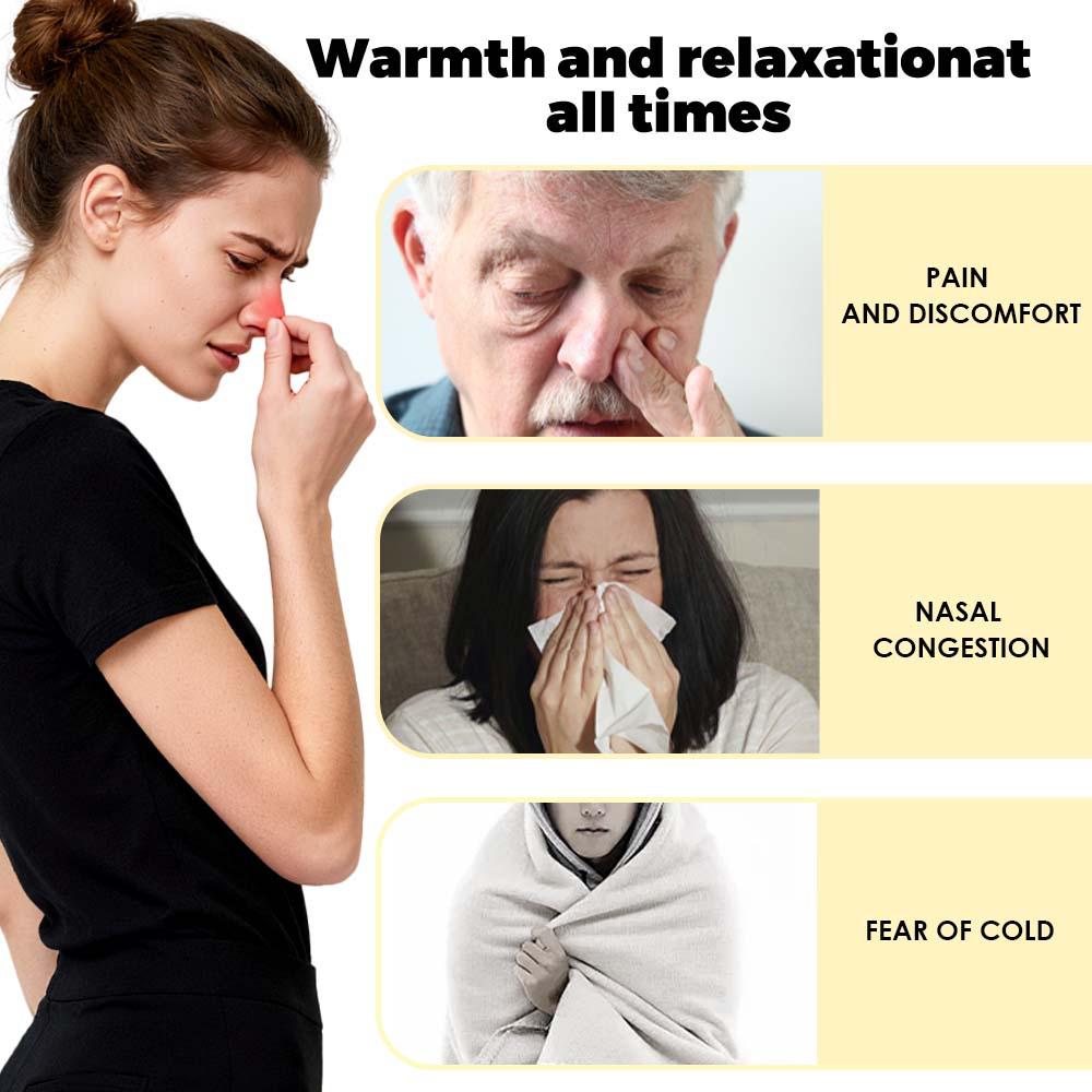 Mascarilla Nasal de Terapia de Luz Roja con Bombillas de 660 y 850 nm para Alivio de la Rinitis y la Congestión Nasal