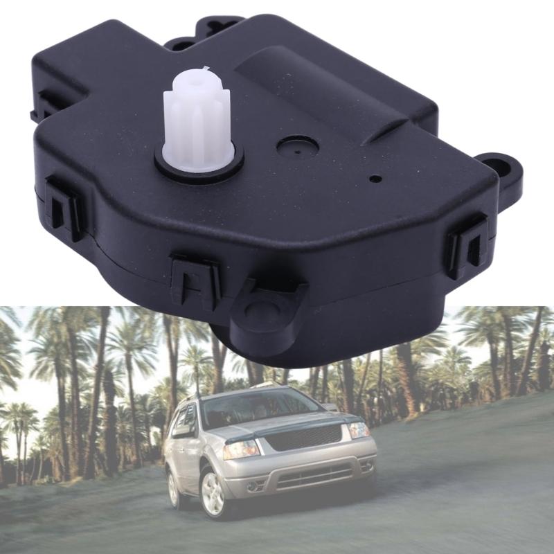 Replacement HVAC Air Door Actuator Motor with Part Number 4F2Z19E616GA, Injection-Molded ABS Housing, and Circular-Hole Mounting Points