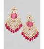 Pearl Beads Chandelier Earrings Gold Plated Traditional Wedding & Festive Jewellery for Women & Girls
