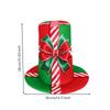 Christmas Top Hat Soft Pull-on with Bow Motif Photo Prop