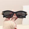 T's new cat eye sunglasses, big-name women's high-end European and American style personalized metal hollow fashion sunglasses