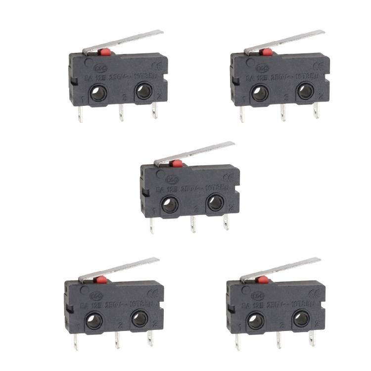 Gehäuse schwarz Mikroschalter-Baugruppe, KW11 KW12 Taster-Steuereinheit mit Metallkontakten und Beschriftungskörper