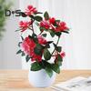 Artificial Potted Plant Portable Fadeless Plastic Home Decor Simulation Flower