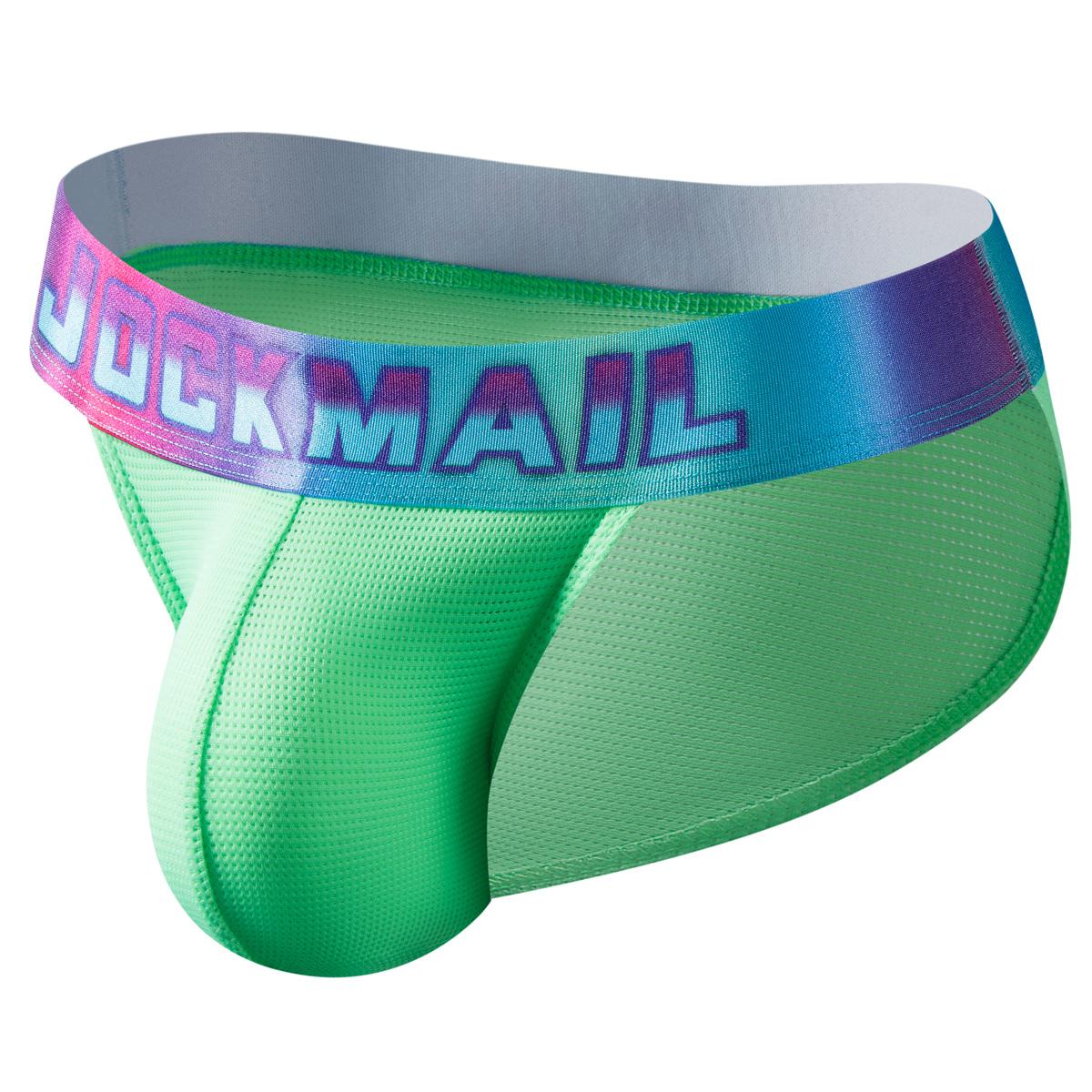 

Трусы JOCKMAIL, дышащее спортивное мужское нижнее белье из нейлоновой сетки с низкой талией XXL зелёный