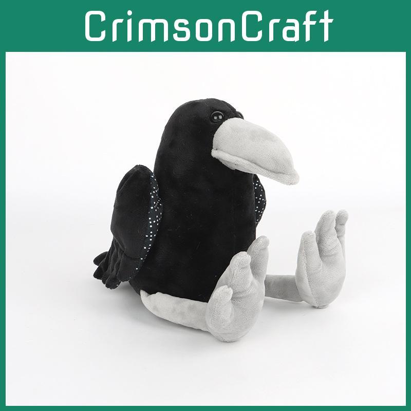 Plush Crow Black Birdie Toys Cartoon Stuffed Doll Decoration Kids 28cm Gift