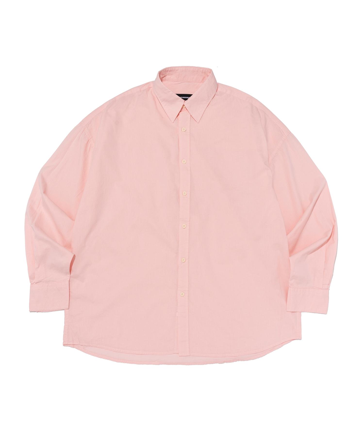 Ader Fits Oxford Collar Long Sleeve Shirt (Pink) Free