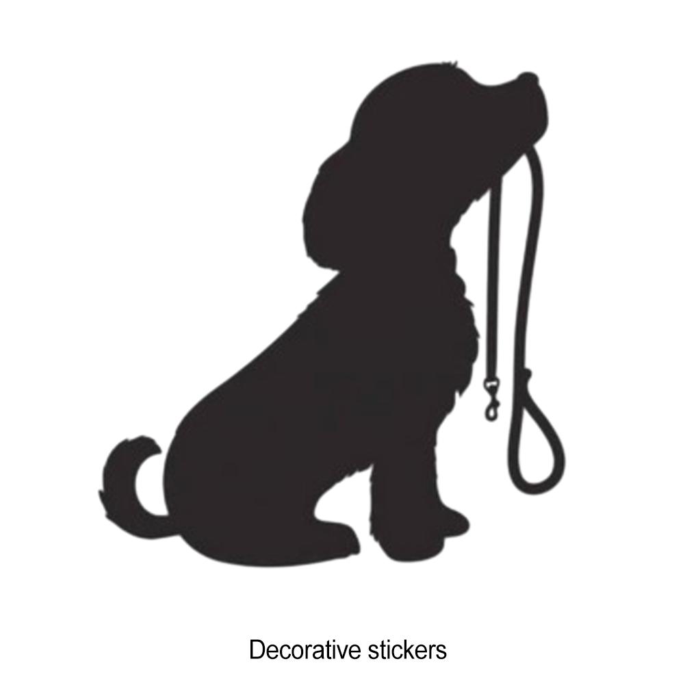 Instantly Transform Room With Dog Pattern PVC Wall Sticker Easy To Apply Remove Cute Dog Silhouette Wall Stickers