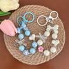 Cartoon Bow Heart Beaded Phone Chain Colorful Keychain Pendant For Women Girls Versatile Backpack Decoration Accessories Gifts