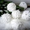 2/3/6/12pcs Decorative Hanging Christmas Ball Pendant Foam White Feather Fantasy Fairy Tale Decoration Christmas PVC Pendant 8cm