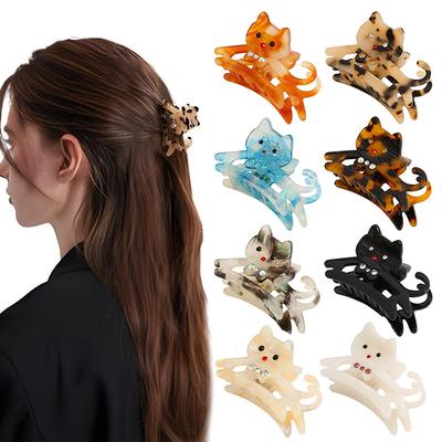 1PC Shark Clip Adorn Hair Clip Cute Acetic Acid Multicolored Headband Personality Hair Accessory Exquisite Girlish Heart