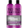 TIGI Shampoo mit Spülung Bed Head - Blondiertes oder mehrfach gefärbtes Haar - 2 x 750 ml