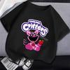 Smilings Critters Children T-shirt Clothing Cartoon Printing Boy Girl Tee Anime Summer Short Sleeved Clothes Cute Kids Top Decor