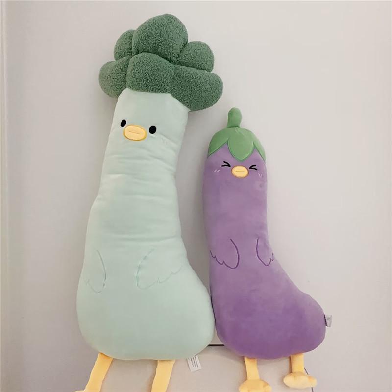 Cartoon Vegetable Plush Cushion Pillow With Soft Fabric For Kids Room Decor