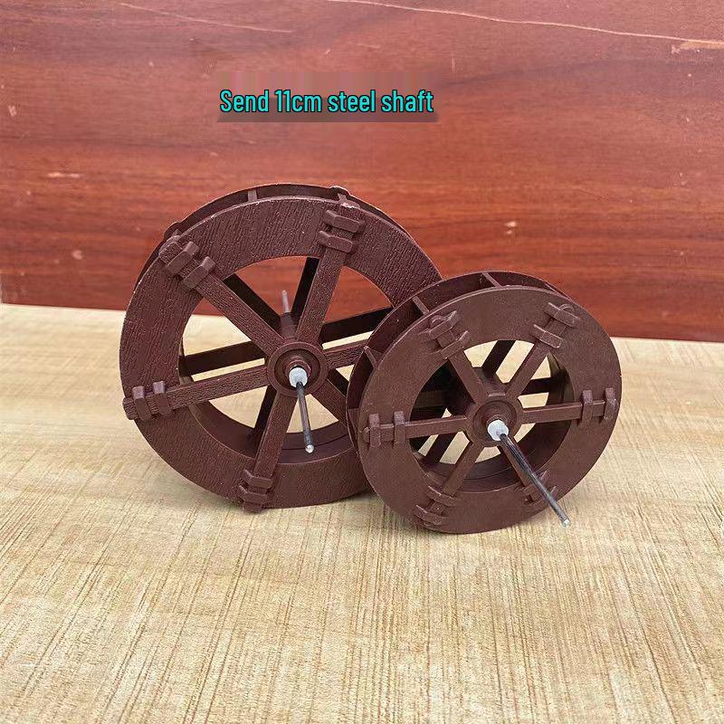 Kunststoff-Wasserrad-Gartendekorationen: Fließendes Wasser Feng Shui Rad für Aquarien und Gärten