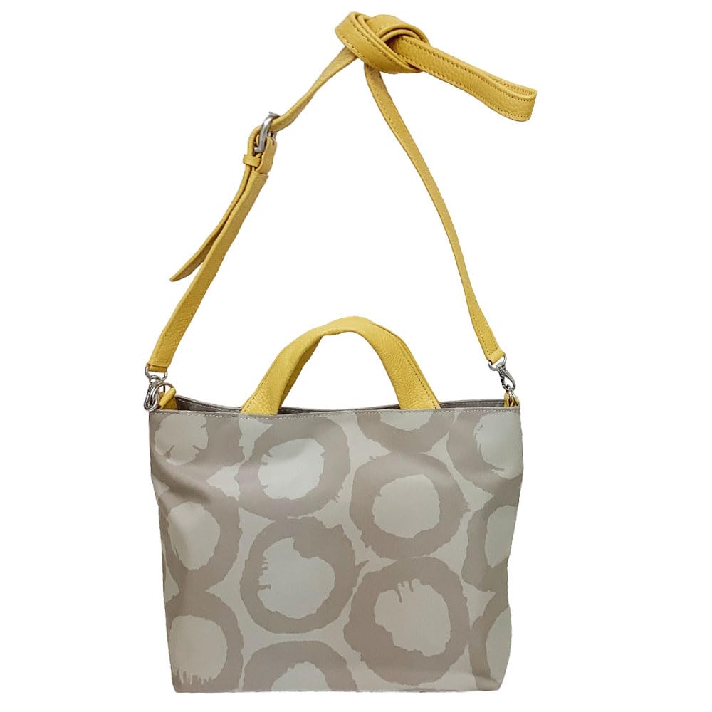 Kyoto Naniwaya Lightweight Nylon Shoulder Crossbody Beautiful Design for [HARUBE] 2-Way Bag, Tote, Handbag, Bag, Artisan-Dyed, Women, #E6-693 "Circle"