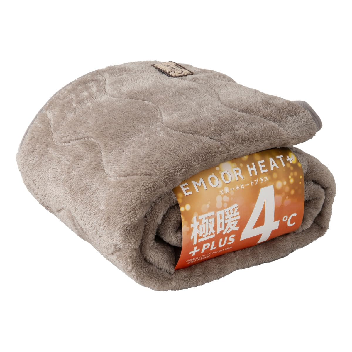 

EMOOR Heat Plus Single Bed Pad, Greige, with Elastic Corners, Washable, 8mm Ultra-Fine Fiber Pile, Moisture-Absorbing and Heat-Generating