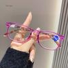 Fashion Women Reading Glasses Flower Print Resin Read Eyeglasses Magnifying Presbyopic Eyewear +1.0~+4.0 Reading Glasses Women