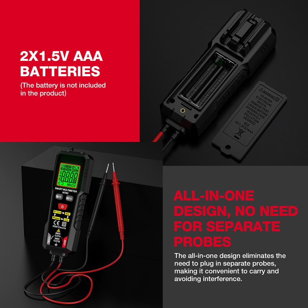 Auto Range Smart Multimeter Digital Multimeter Handheld Multimeter Auto Shutdown