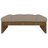 Garden Stool Honey Brown 120 X 80 Cm Solid Pine Wood