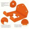 Heavy-Duty Steel Wall-Mounted Organizer Shelf for Lawn & Garden Tools - Easy Install Garage Storage Rack with Orange & Black Design, Holds Trimmers,