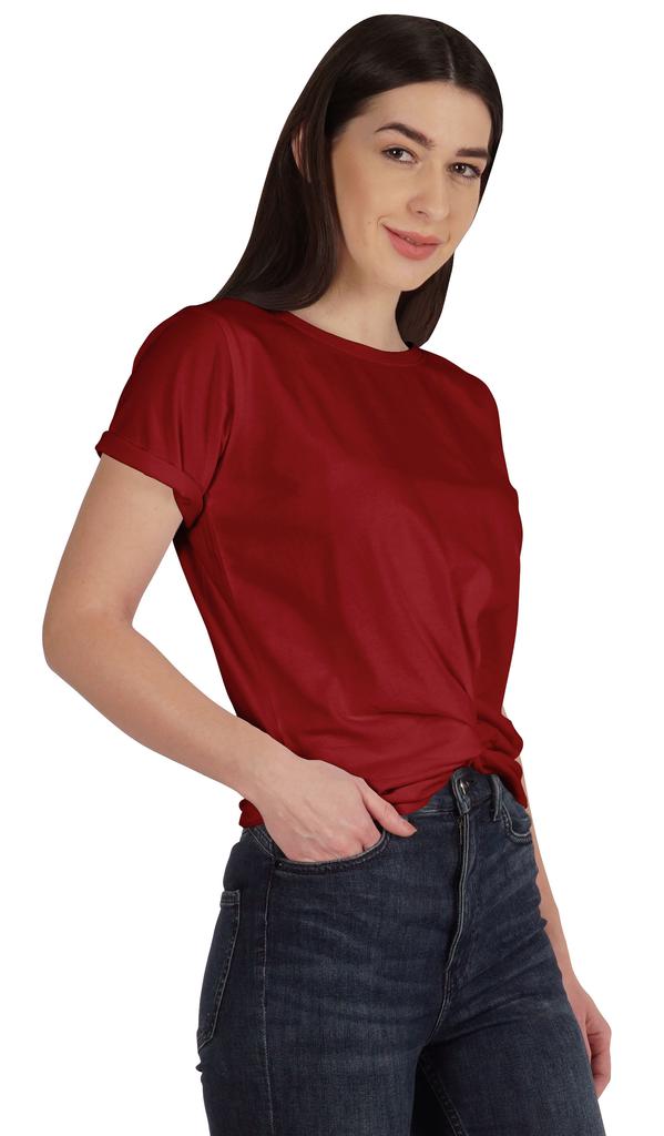 Inkmeso Summer Twist Front Knot Crop Top For Women With Short Sleeves Tee