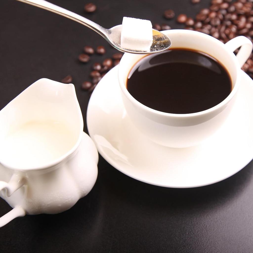 Espresso Spoons, Tea Spoons Set of 6, Mini Coffee Spoon, 4.7" Stainless Steel Small Spoon Set for Coffee, Tea, Dessert, Appetizer, Sugar, Dishwasher