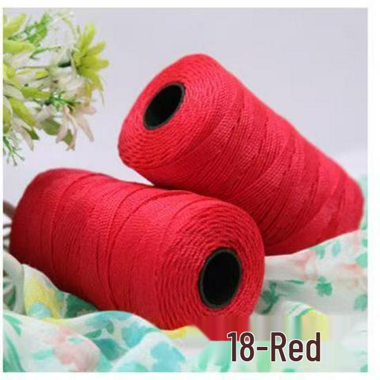 Ice Silk Three-Strand Yarn for Crochet Bags, Hats, Seat Cushions, Bottle Sleeves, and Slippers