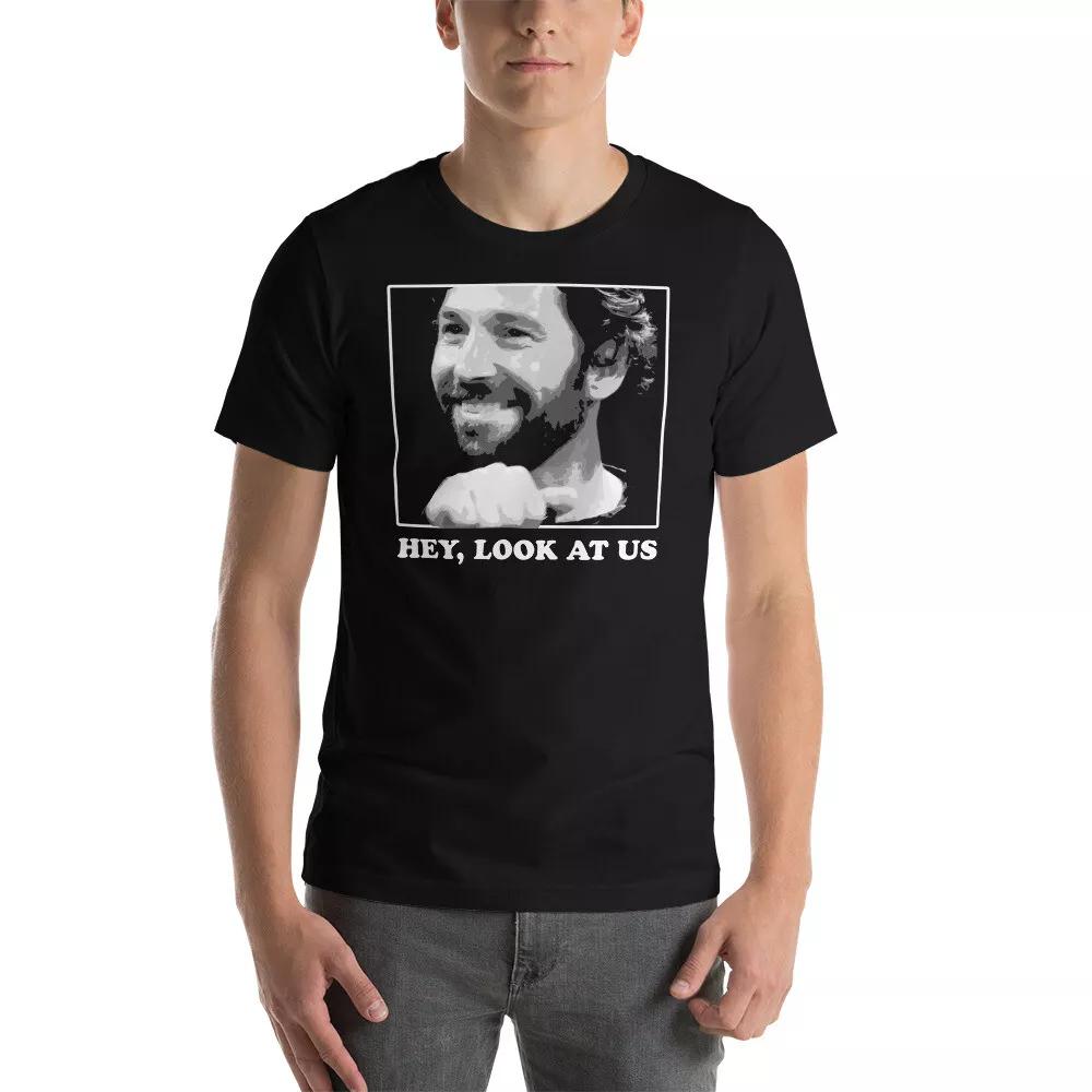 Paul Rudd Hey, Look At Us Funny Graphic Tee Shirt Unisex t-shirt S