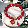Daisy Popcorn Beaded Bracelet: Elegant Women's Hand Jewelry