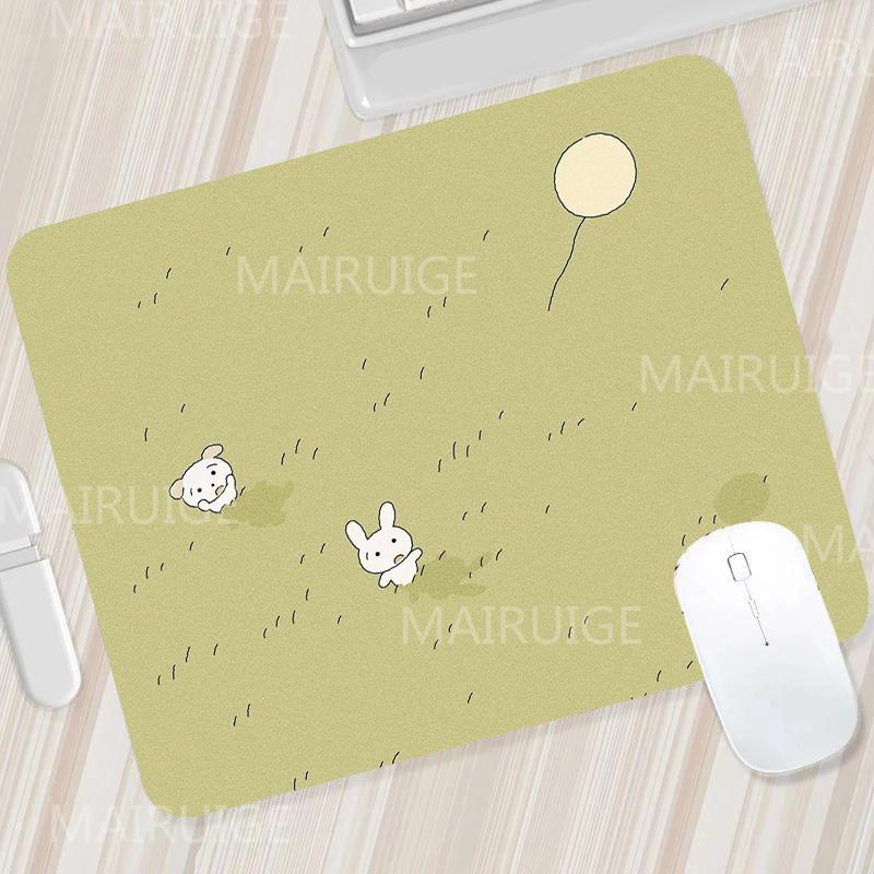 Green Small Mouse Pads Mouse Carpets Cute Desk Mats Kawaii Tulip Gaming Accessories Mouse Mat Gamer Surface for Computer Mouse