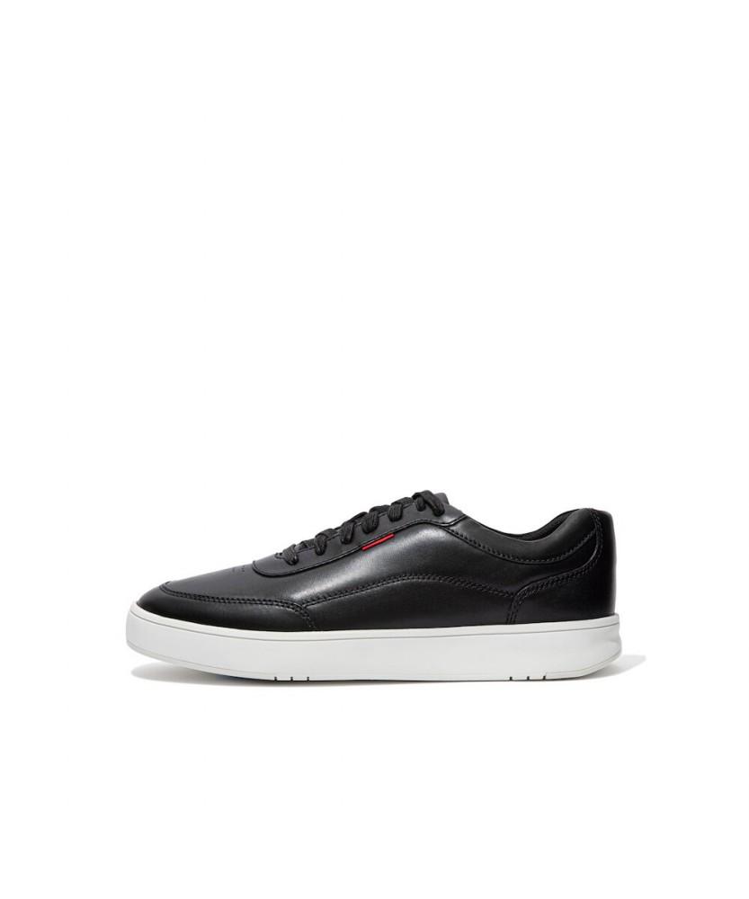 Fitflop [Rallyx] Men'S Leather Sneakers - Black (Ft59K1N015)