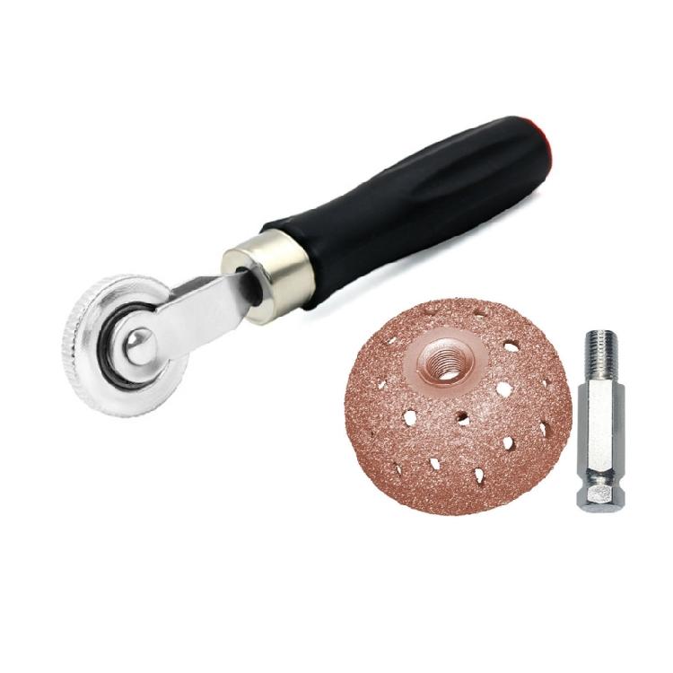 Complete Tire Restoration Set With Metal Grinding Tool And Ergonomic Roller For All Vehicle Types