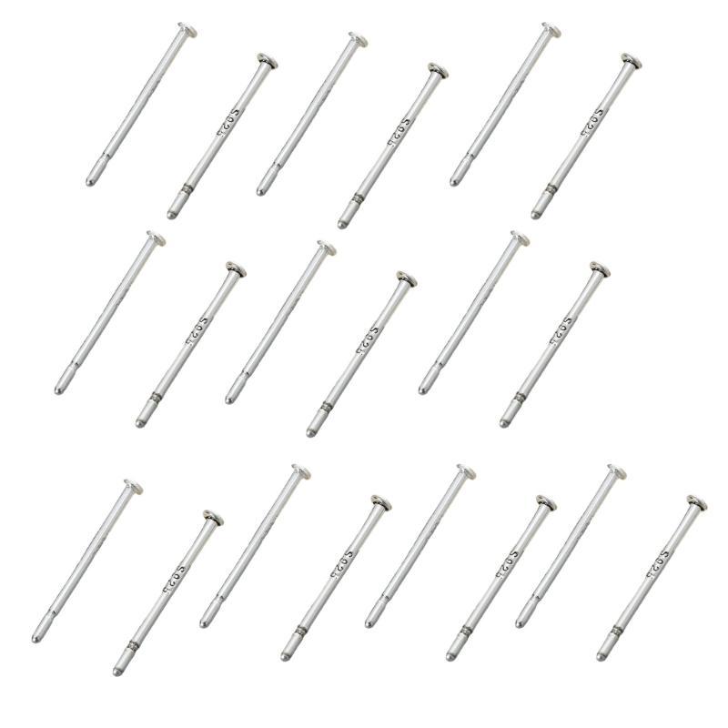 10 Пар Гипоаллергенные Иглы для Пирсинга Ушей Серьги-Гвоздики Серебристого Тона для Первого Прокола Унисекс Серьги-Гвоздики Аксессуар 1