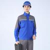 2Pcs/Set Welding Work Clothes Stand Collar Long Sleeve Zipper Closure Jacket Long Pants Set Reflective Strips Tear-Resistant Workwear