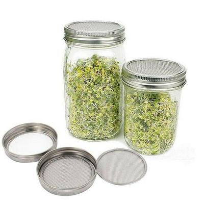 Strainer Mesh Screen Stainless Steel Seed Growing Sprout Cover Nursery Trays Sprouting Lid