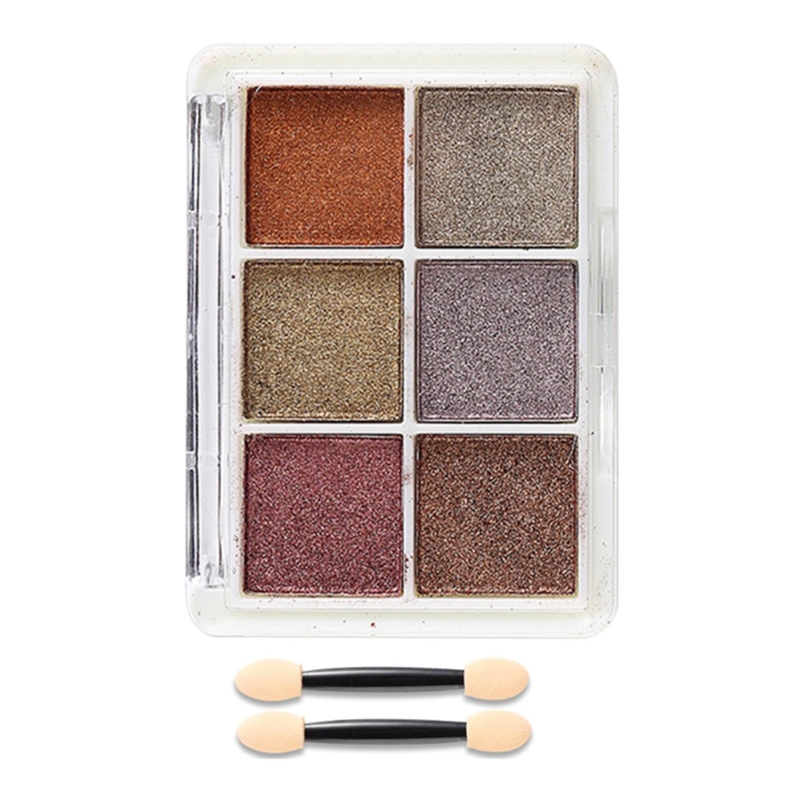 

6 цветов хромированной пудры для ногтей металлик для нейл-арта набор пигментов с кисточками пудра с блестками для ногтей с зеркальным эффектом 6GTR05