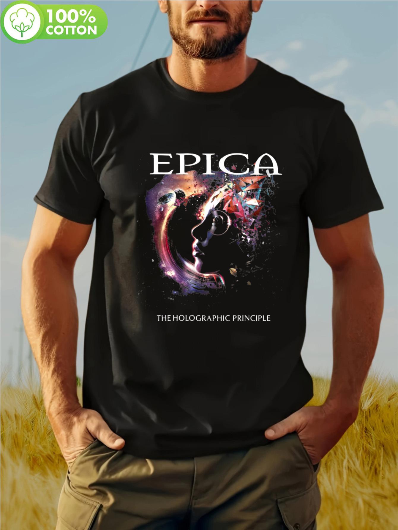 Epica Band The Holographic Principle T-Shirt - Iconic Album Logo & Song Titles XXXXL