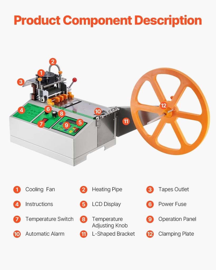 Automatic Webbing Cutting Machine Hot and Cold Ribbon Shoelaces Cutter