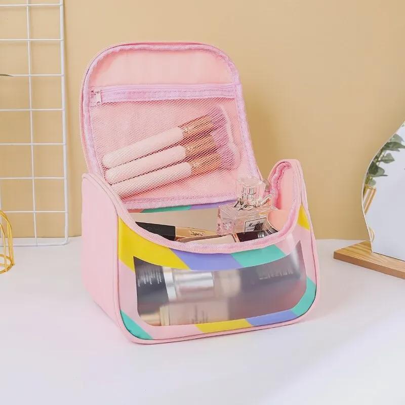 Large Capacity Waterproof Travel Cosmetic and Toiletry Bag – Transparent, Portable, and Convenient Handbag
