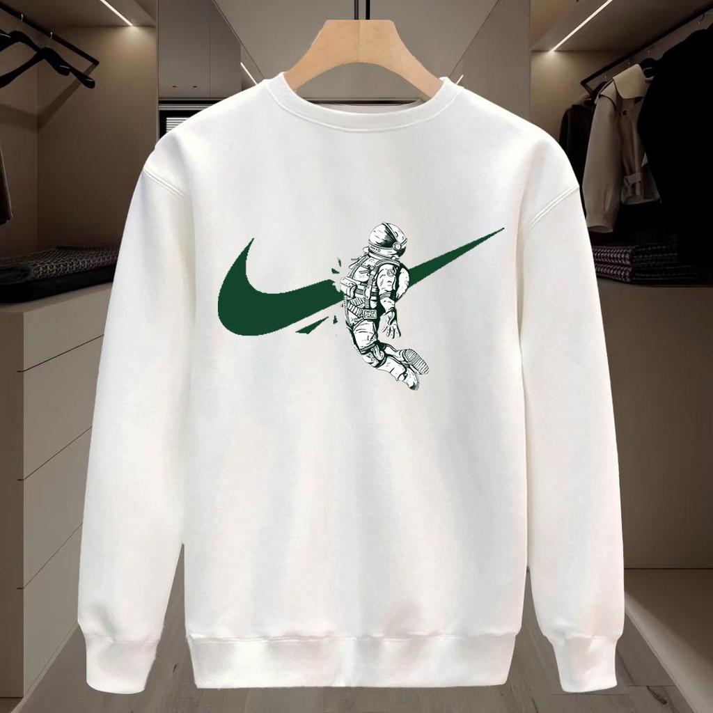 Men's Autumn 2024 Slim Fit Printed Hoodie - Trendy Streetwear Long Sleeve Round Neck Tee