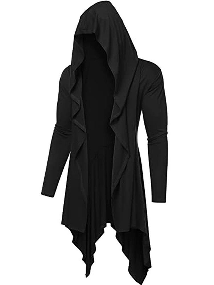 Gotischer Mittelalter-Kapuzen-Strickmantel Cosplay-Mantel