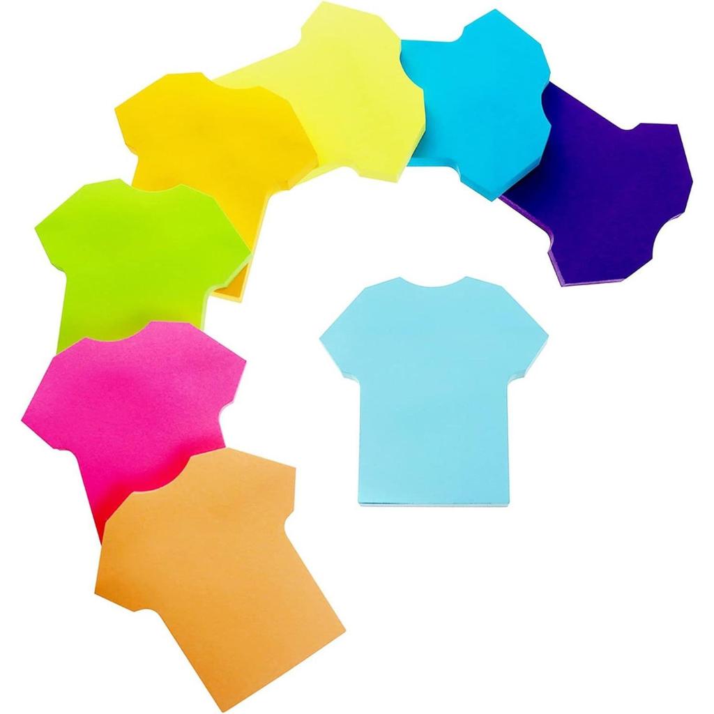 Vibrant Sticky Notes with Strong Adhesive - Tearable, Reusable, Fluorescent Memo Pad for Students and Offices