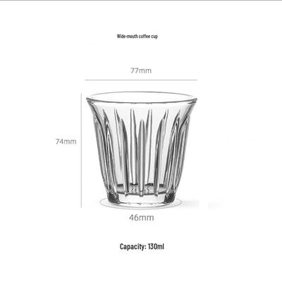Zhaoran 130ml gehärtetes Glas Espresso Tasse (2er Set)