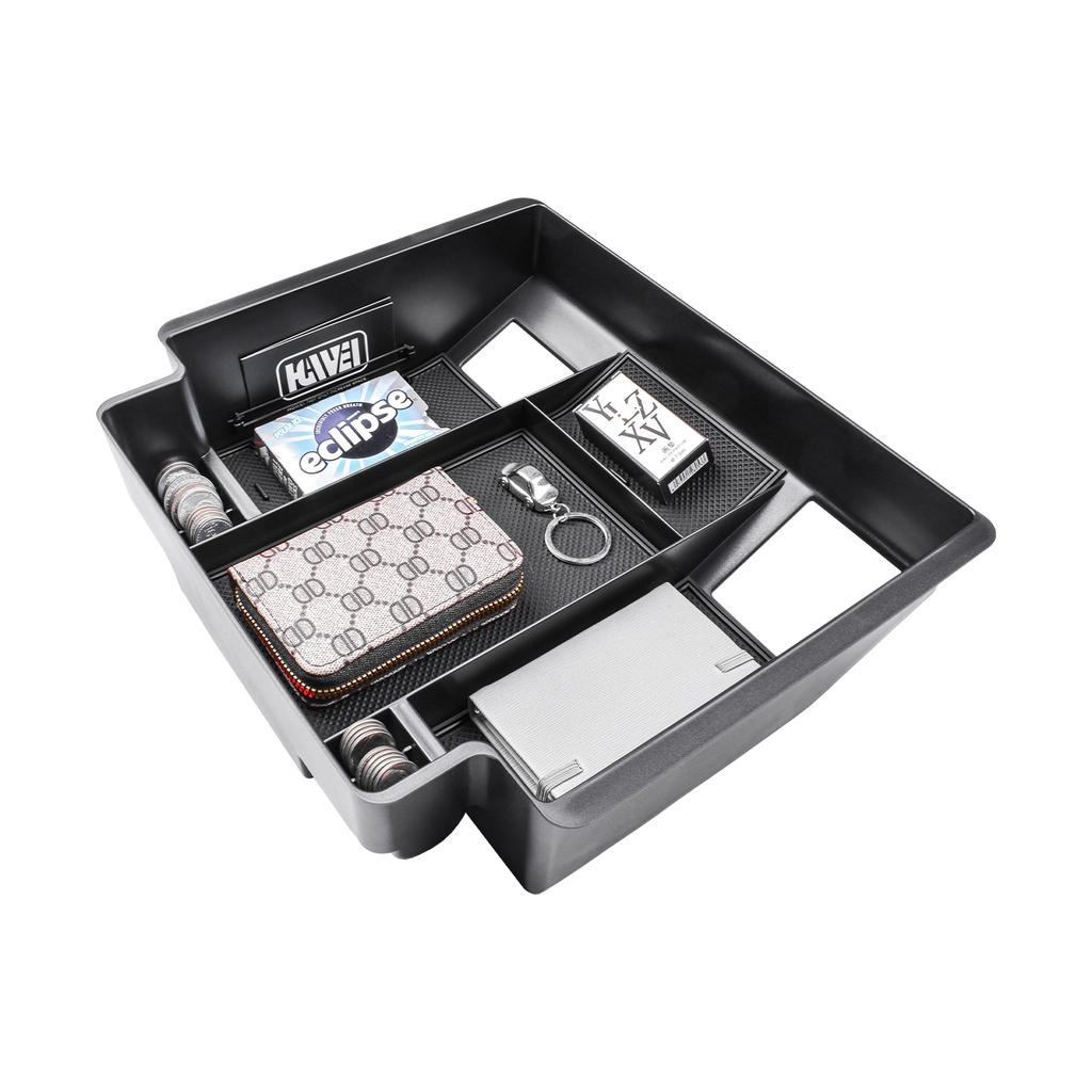 Center Console Organizer Tray for 2025-2025 Chevy Silverado 1500/GMC Sierra 1500 Container Armrest Storage Box Car Accessories