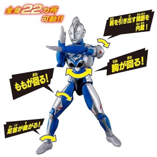 BANDAI Figurka Akcji Ultra NEO Ultraman Z Oryginalna Generacja Zestaw z Peleryną Odpowiednie dla dzieci od 3 lat