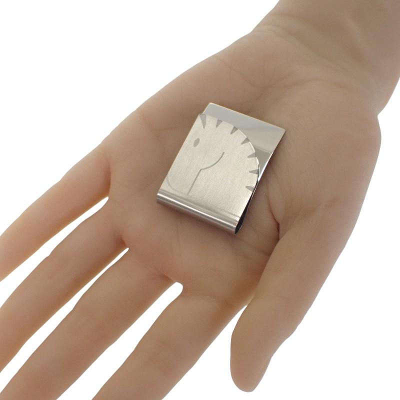 HERMES   Money clip Silver mens