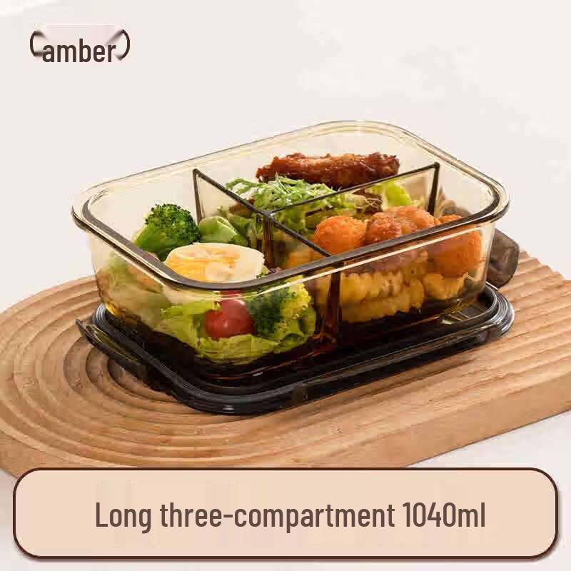 

Van Gogh Rectangular 3-Compartment Glass Food Container