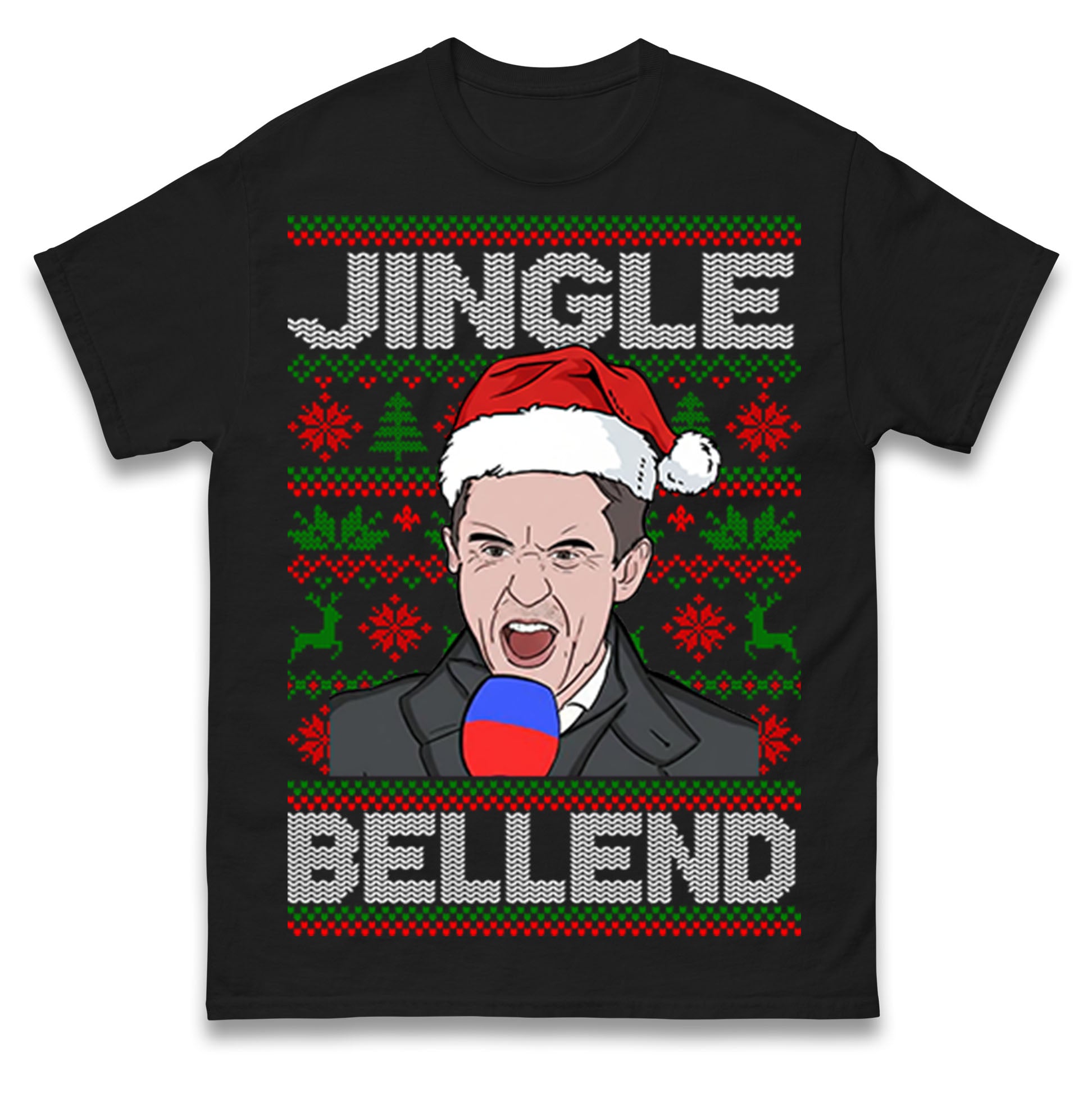Gary Neville Jingle Bell End Christmas T Shirt Tshirt Mens Womens Unisex Tops Tees 3XL